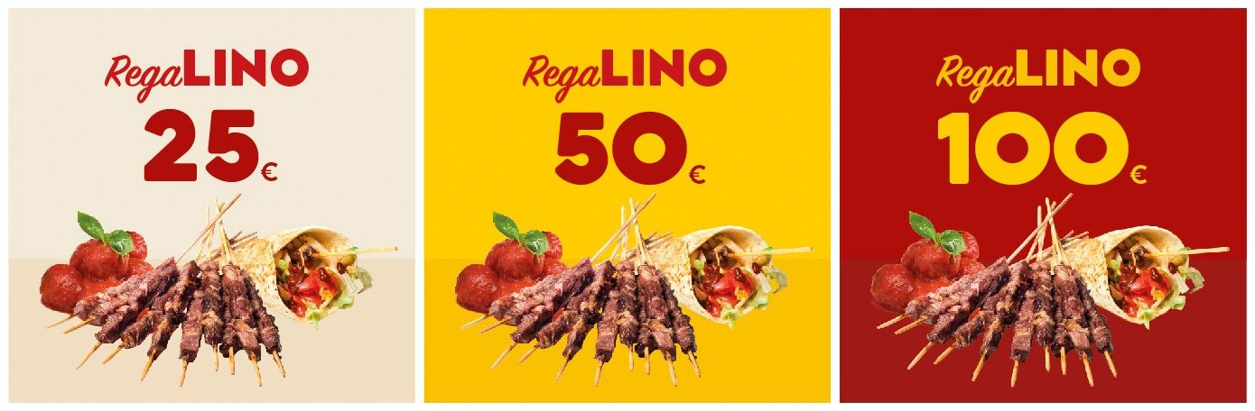regalino-gift-cards-25euro-50euro-100euro-tutte-spendibili-tutti-ristoranti-linopassamilvino-ristoranti-arrosticino-torino Le RegaLino: le gift cards da 25 50 e 100 euro sono spendibili tutti ristoranti Linopassamilvino, i ristoranti dell'arrosticino a Torino. Durata 6 mesi