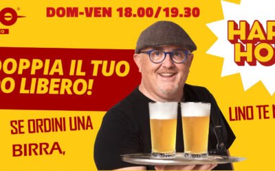 Happy Hour Linopassamilvino 2×1 su birra media Peroni Cruda TERMINATO