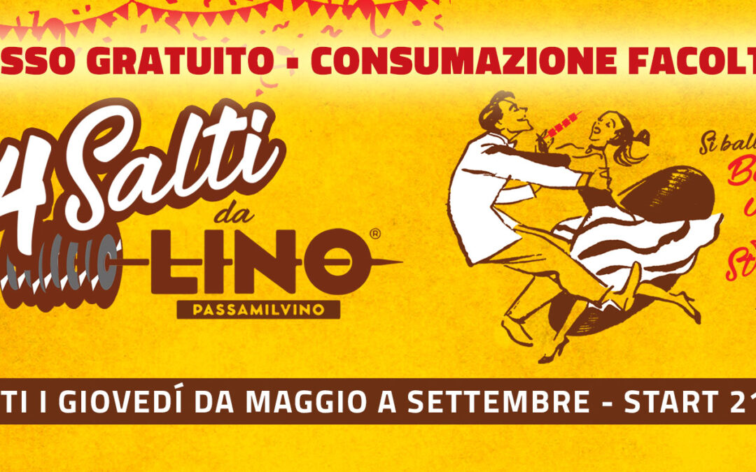 tutti i giovedì sera si balla da Lino a Torino!