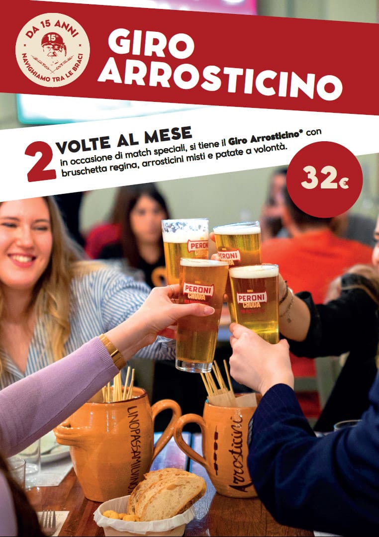 giro-arrostcino-menu-arrosticini-a-volonta-da-lino-torino-fronte-allianz-juventus-stadium Giro Arrosticino il menu con arrosticini a volontà attivabile durante 2 partite al mese dalle prime 50 persone - numero chiuso alle prime 50 persone